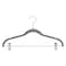 Simplify Velvet Hangers with Clips in Grey, 6PK 23250-GREY - alternate 1